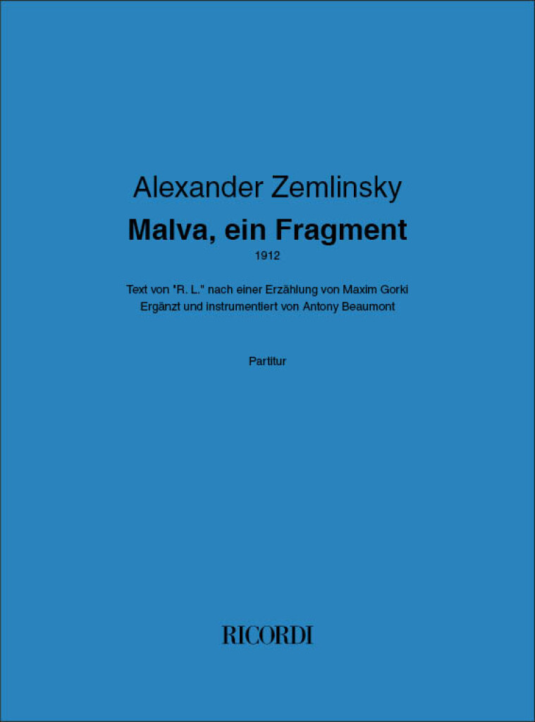 Malva, ein Fragment : Text von "R. L." nach einer Erzählung von Maxim Gorki