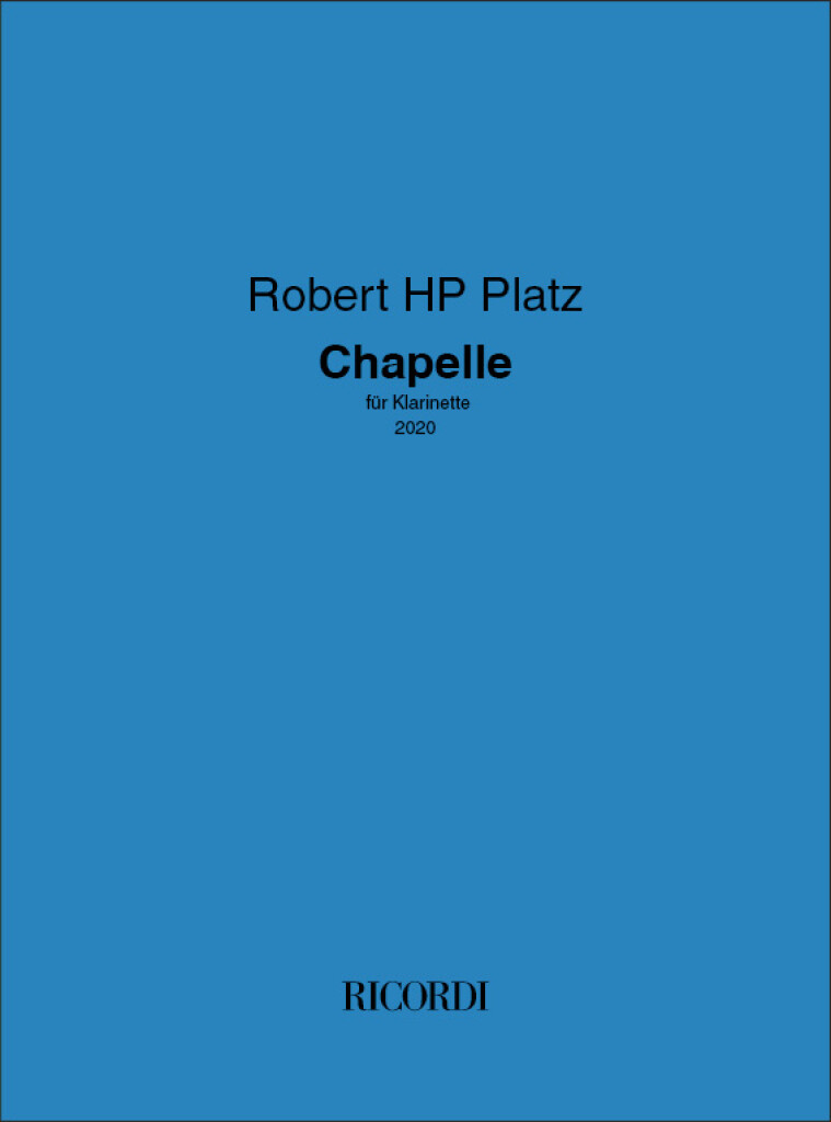 Chapelle : für Klarinette