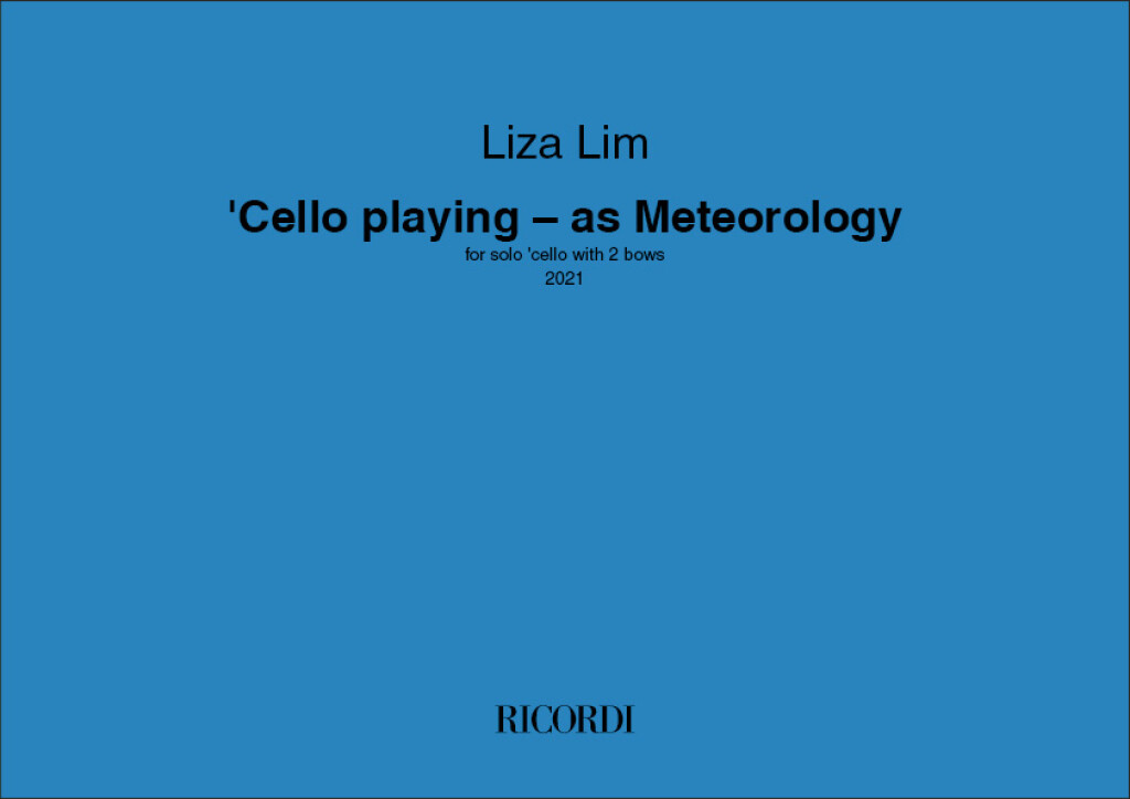 'Cello playing - as Meteorology : for solo 'cello with 2 bows