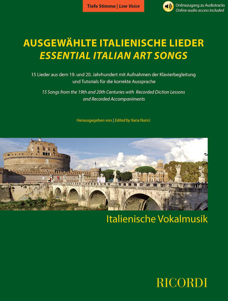 Ausgewählte italienische Lieder (Low Voice) : herausgegeben von Ilaria Narici