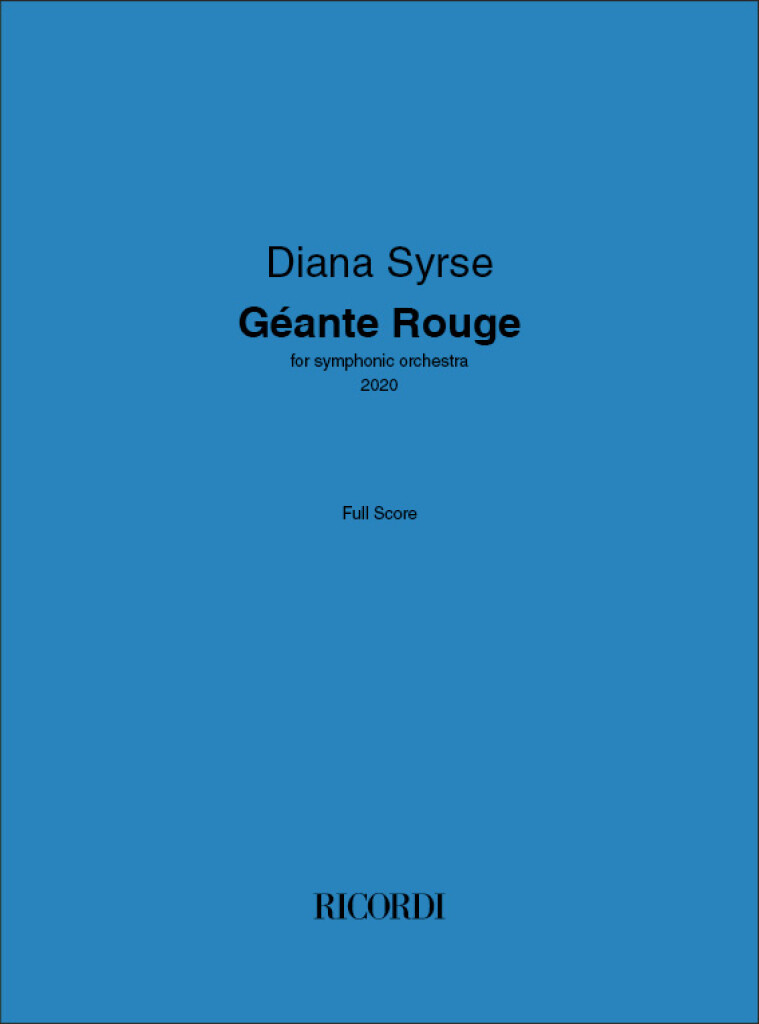 Géante Rouge : for symphonic orchestra