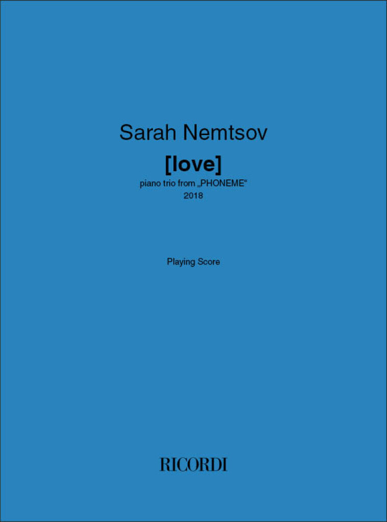 [love] : piano trio from „PHONEME“