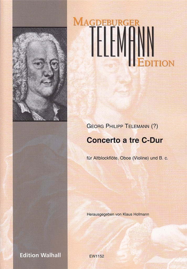 Concerto a tre C-Dur : für Altblockflöte, Oboe (Violine) und B.C.