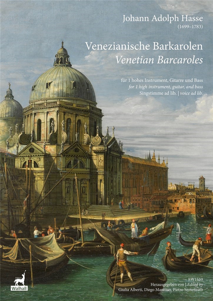 Venezianische Barkarolen : für 1 hohes Instrument, Gitarre und Bass, Singstimme ad lib.