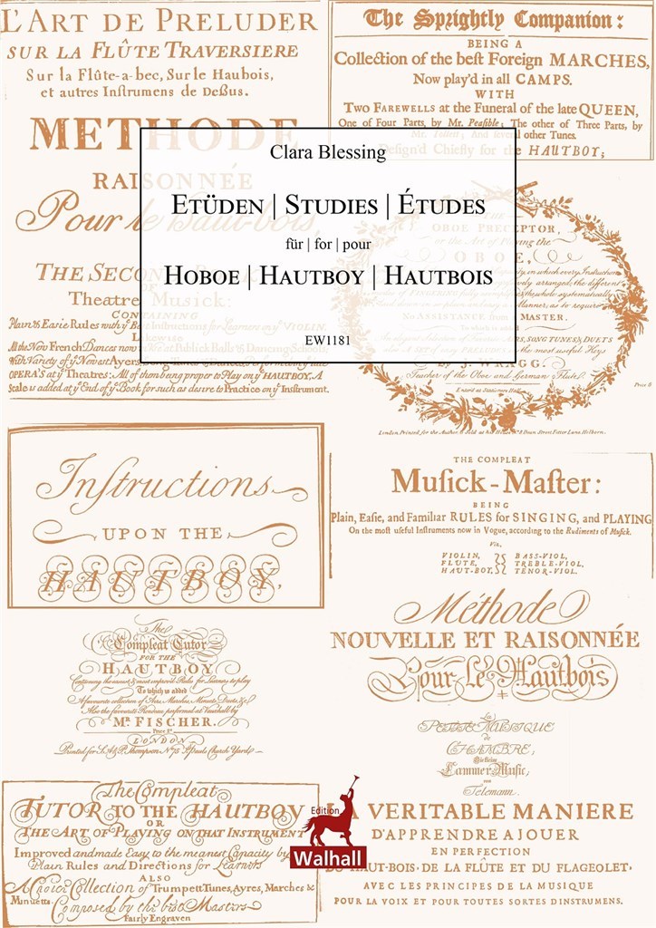 Etüden / Studies / Études : Compiled from historical oboe methods from 1695 to 1802