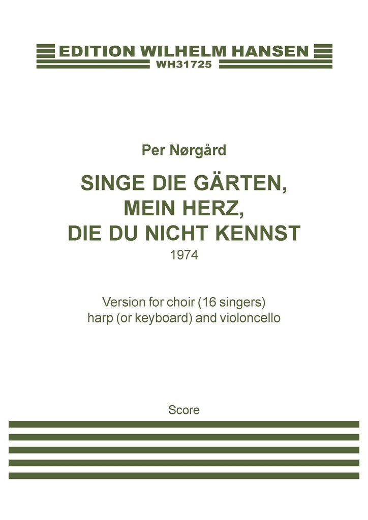 Singe die Gärten, mein Herz, die du nicht kennst : 16 singers