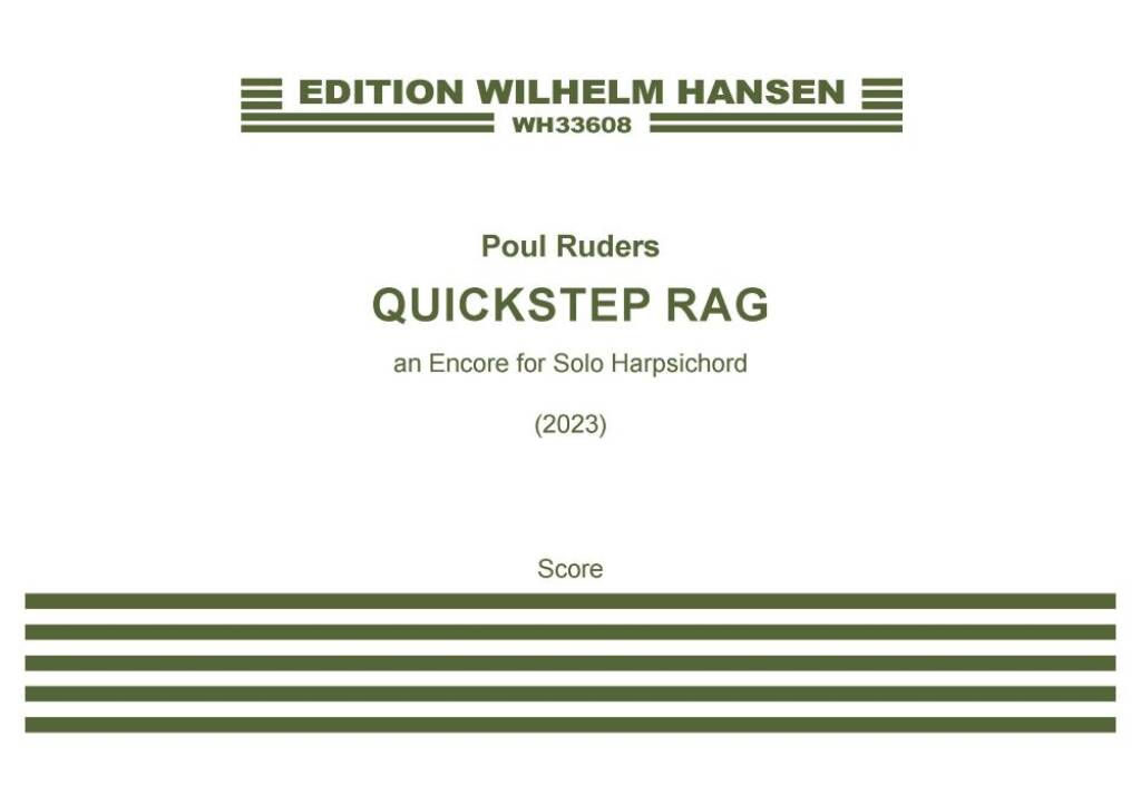 Quickstep Rag : an Encore for Solo Harpsichord