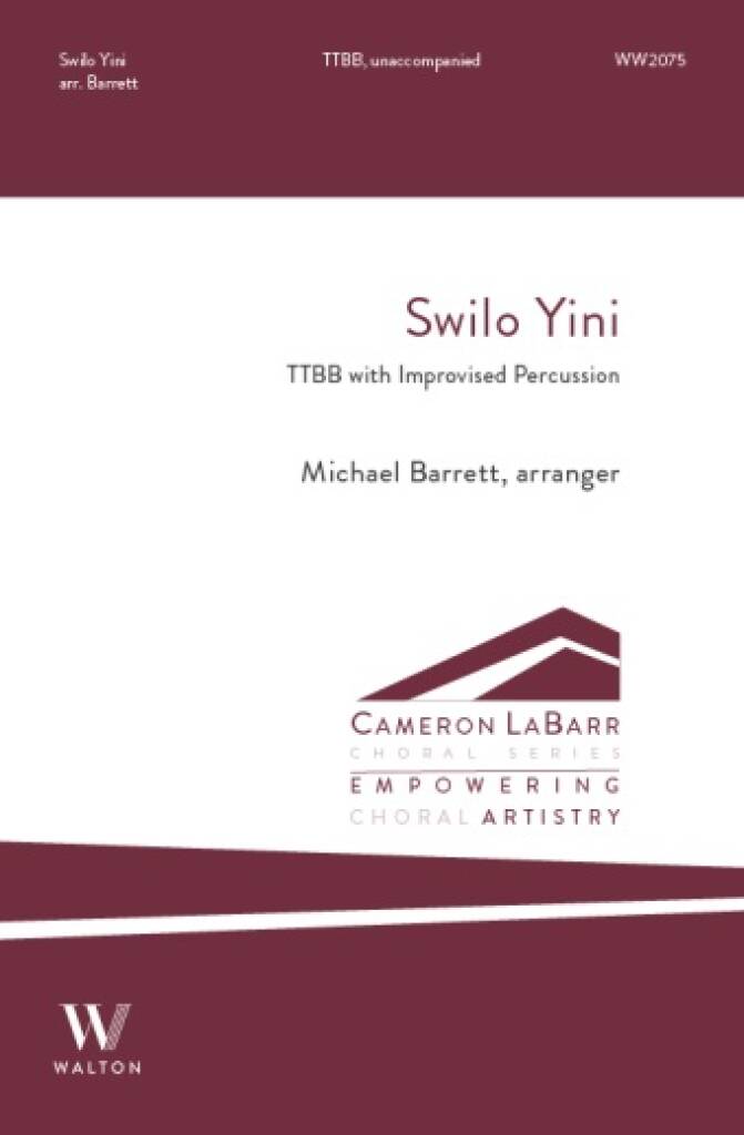 Swilo Yini : TTBB with Improvised Percussion