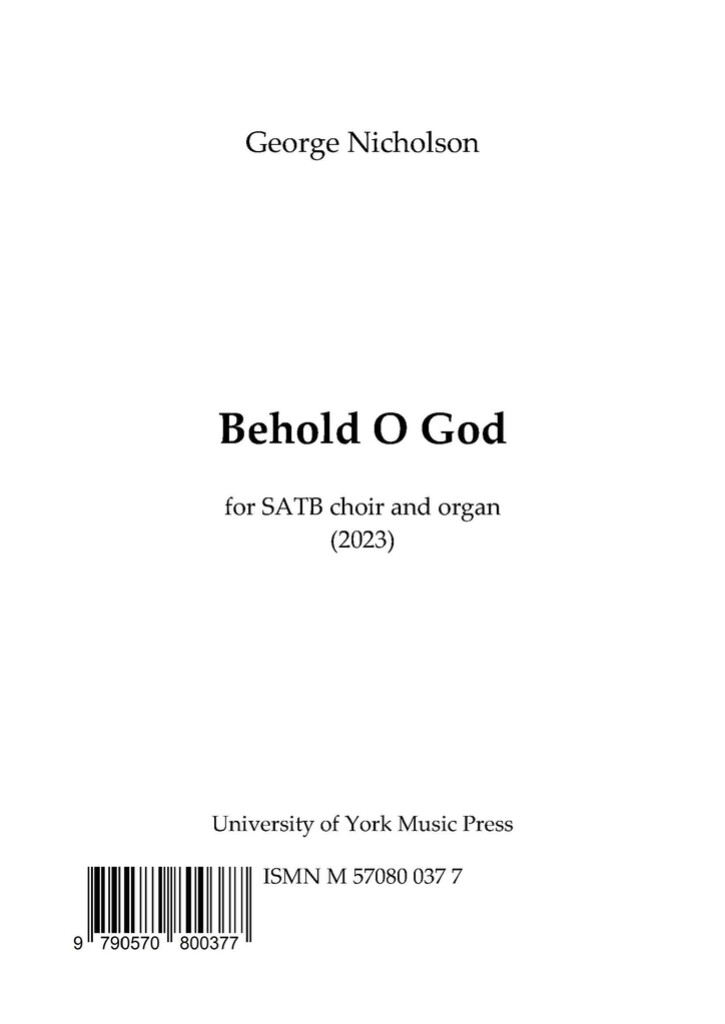Behold O God